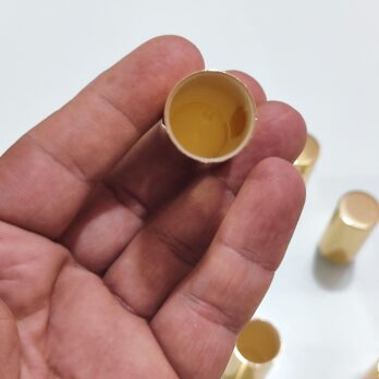 درب شیشه عطر ۱۶ شیک فلزی طلایی